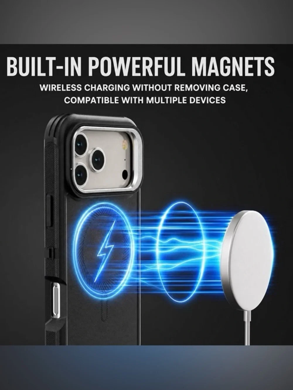 iPhone 17 Pro Max Case with Stash Stand